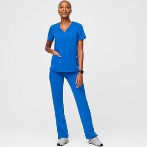Figs royal blue scrubs set